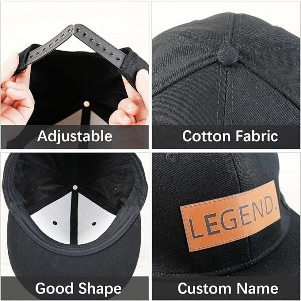 Personalized Toddler Baby Hats,Custom Baseball Caps with Name,Adjustable Snapback Truck Caps - Image 3
