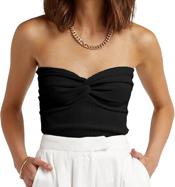 EFAN Womens Tube Tops Summer Outfits 2025 Casual Beach Vacation Clothes -59% - Image 3