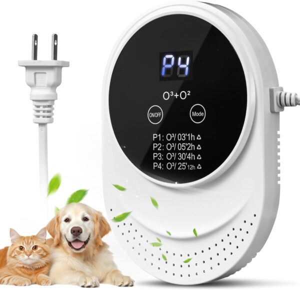 Cat Litter Deodorizer Air Purifier for 99% Dog Poop Strong Odor Plug in Air Ionizers for Home