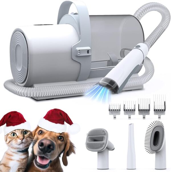 Dog Grooming Vacuum, Pet Vacuum Grooming Kit,11000Pa Powerful Dog Hair Vacuum, 2.5L Large Capacity Pet Hair Vacuum -40%