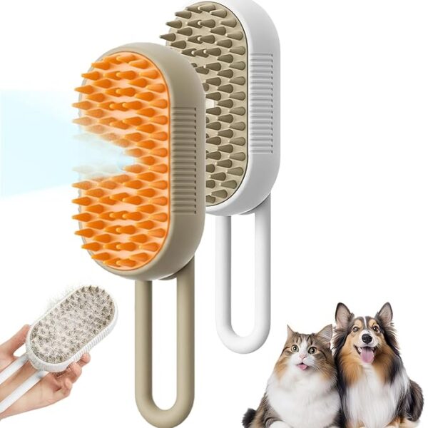 Steam Brush for Dogs, Pet Spritz Defur Comb, Spritz Defur Comb for Cats, Pet Spray Hair Removal Comb