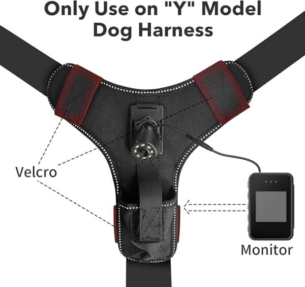 Dog Harness Camera, 1080P Camera with 1.54” Video Playback Function Screen, Record Dog Play -17% - Image 2
