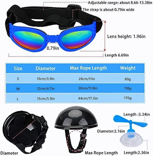 Small Dog Helmet and Goggles Set 2pcs Dog Motorcycle Helmet with Doggy Sunglasses Small Dog Helmet and Goggles Set 2pcs Dog Motorcycle Helmet with Doggy Sunglasses -19% $16.99 Typical price: $20.99Typical price: $20.99 - Image 4