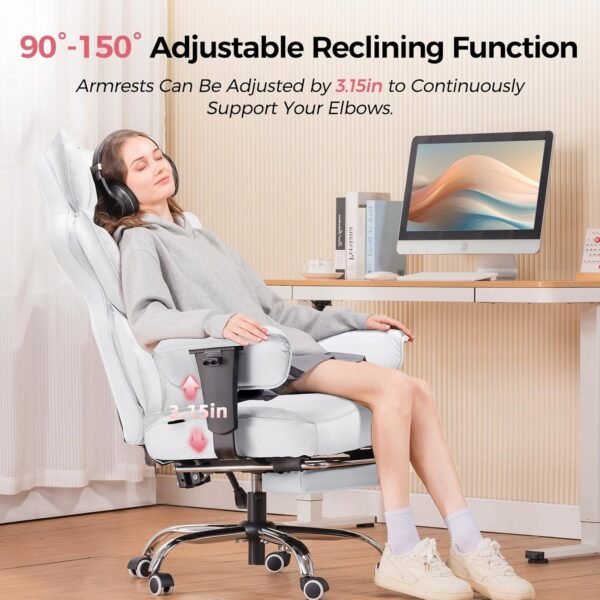 COMHOMA Big and Tall Office Chair 400LBS Wide Ergonomic Gaming Chair with Deluxe Embossing Designed -19% $219.99 List Price: $269.99List Price: $269.99 - Image 2