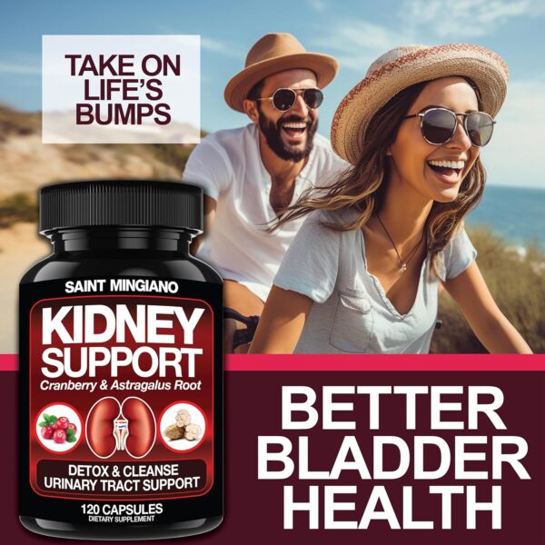 Kidney Support Cleanse Detox & Repair -120 Capsules - Cranberry & Astragalus Root Pills for Women and Men - Image 4