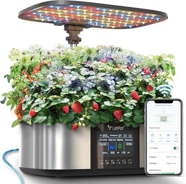 LetPot LPH-Max Hydroponics Growing System Kit, 21 Pods APP & WiFi Automatic Controlled - Image 6