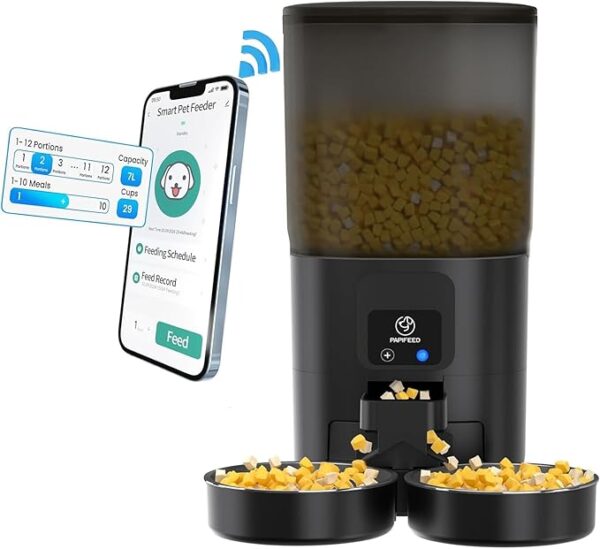 7L Automatic Cat Feeders for 2 Cats - 2.4G WiFi Timed Auto Feeder with APP Control -11% $39.99 $39.99 per count($39.99 / count) Typical price: $44.89Typical price: $44.89