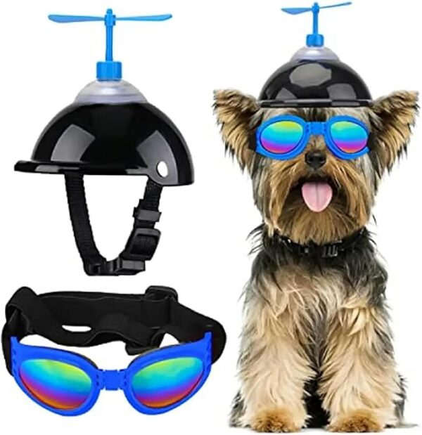 Small Dog Helmet and Goggles Set 2pcs Dog Motorcycle Helmet with Doggy Sunglasses Small Dog Helmet and Goggles Set 2pcs Dog Motorcycle Helmet with Doggy Sunglasses -19% $16.99 Typical price: $20.99Typical price: $20.99