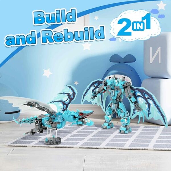Toys for Kids Age 7 8 9 10 11 12 Years Old, Large Ice Dragon and Mech Sets Gift for Boys -25% $29.98 List Price: $39.99List Price: $39.99 - Image 3