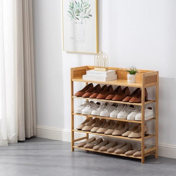 Shoe Rack Organizer, 5 Tier Shoe Shelf Storage Organizer, for Entryway, Hallway, and Closet (Nature) -11% $79.99 List Price: $89.99List Price: $89.99 - Image 5